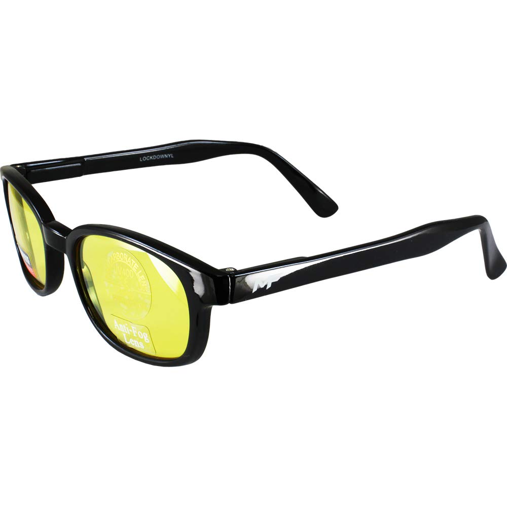 MF Lockdown Sunglasses (Black Frame/Yellow Lens)