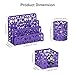 EasyPAG Desk Organizers and Accessories 3 Pieces Office Organizer Set - Pen Holder for Desk, Mail Sorter Countertop and Sticky Note Holder, Purple