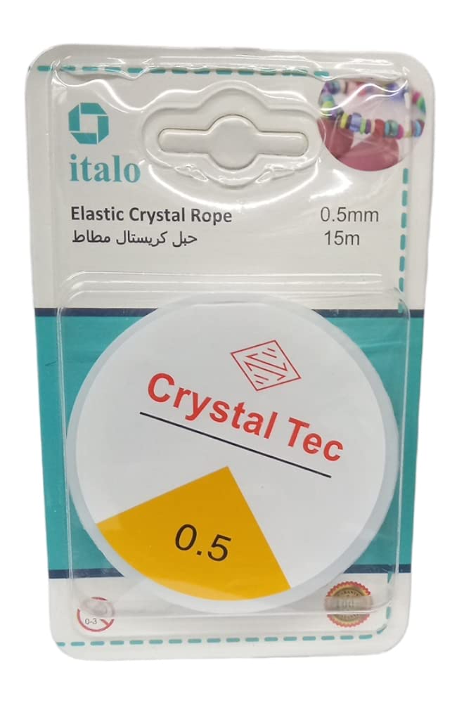 15 Meter Reel Jewelry Cord Elastic Bracelet Rope Crystal Beading 0.5 Millimeter