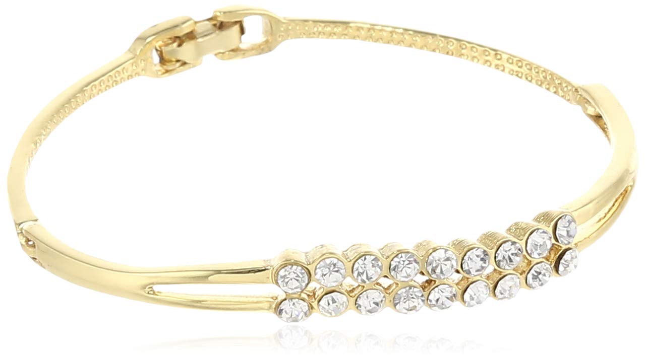 EsteleGirl's 24 Kt Gold Plated Double Line Cuff Bracelet