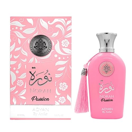 Norah Passion 3.4 fl oz (3.4 fl oz) I Perfume floral de primera calidad I Fragancia cautivadora I Elegancia de larga duración I Aroma inolvidable I