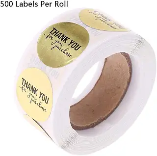 500 個 25 センチメートル丸型粘着包装ラベルシール封筒カード感謝 | You for Purchase Label Sticker Seal Sticker Adhesive Envelope Scrapbooking