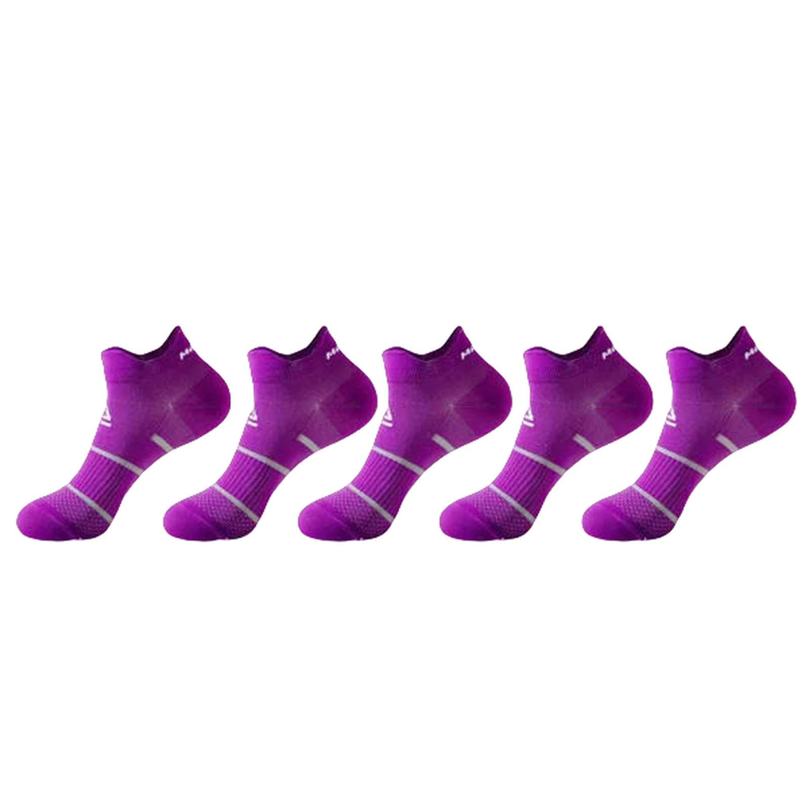 Chaussette 5 Paires Homme Sport Chaussettes en Nylon Compression Sueur