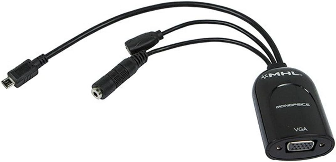 Monoprice MHL to VGA Adapter - Black (110024)