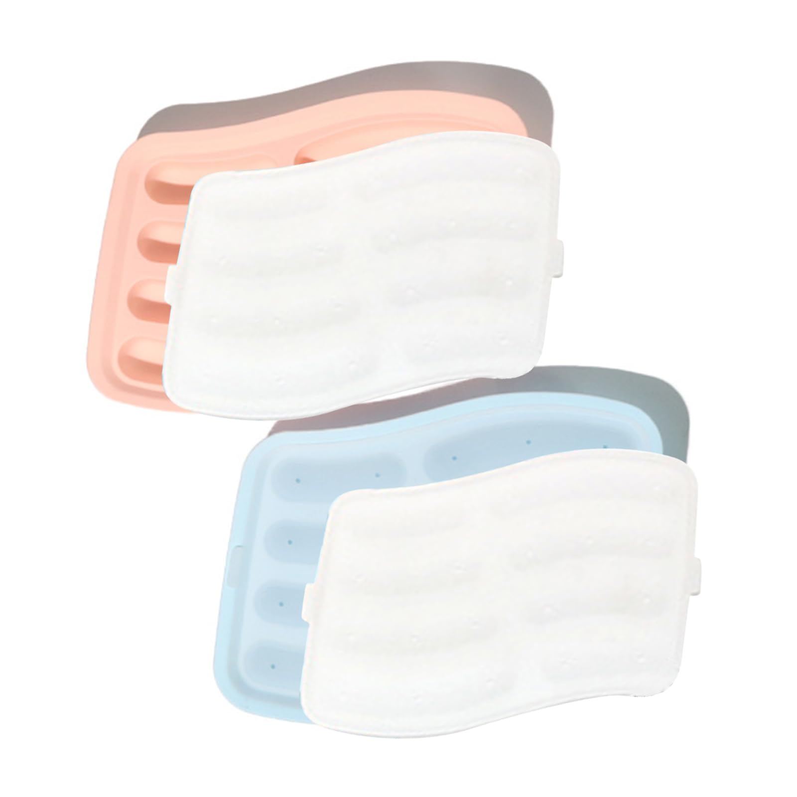NEWFT 2pcs Small Sausage Maker 8 Cavity Mold Reusable Baby Foods Sausage Mold Nonstick Foods Tray