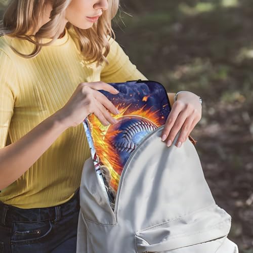 Funda para portátil 13-14 pulgadas con diseño de béisbol impermeable miniatura 6