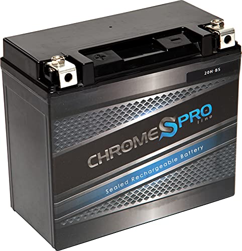 Chrome S Pro YTX20H-BS Maintenance-Free 12V 19Ah Battery Replacement for ATV Motorcycle Jet Skis Scooter UTV and More - Nut and Bolt (T3) Terminal
