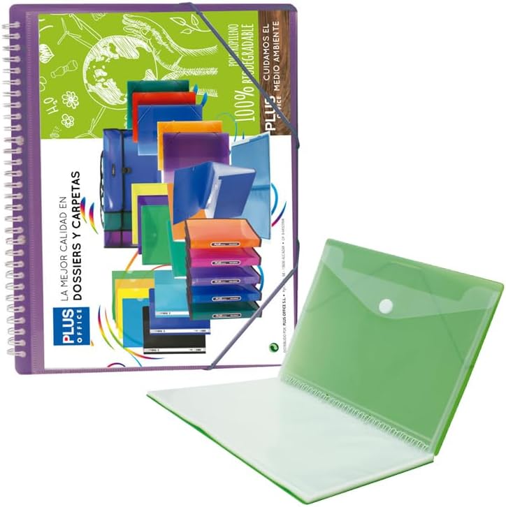 Plus Office Brand Folder Cover Plus Rubber Case 50F Viol