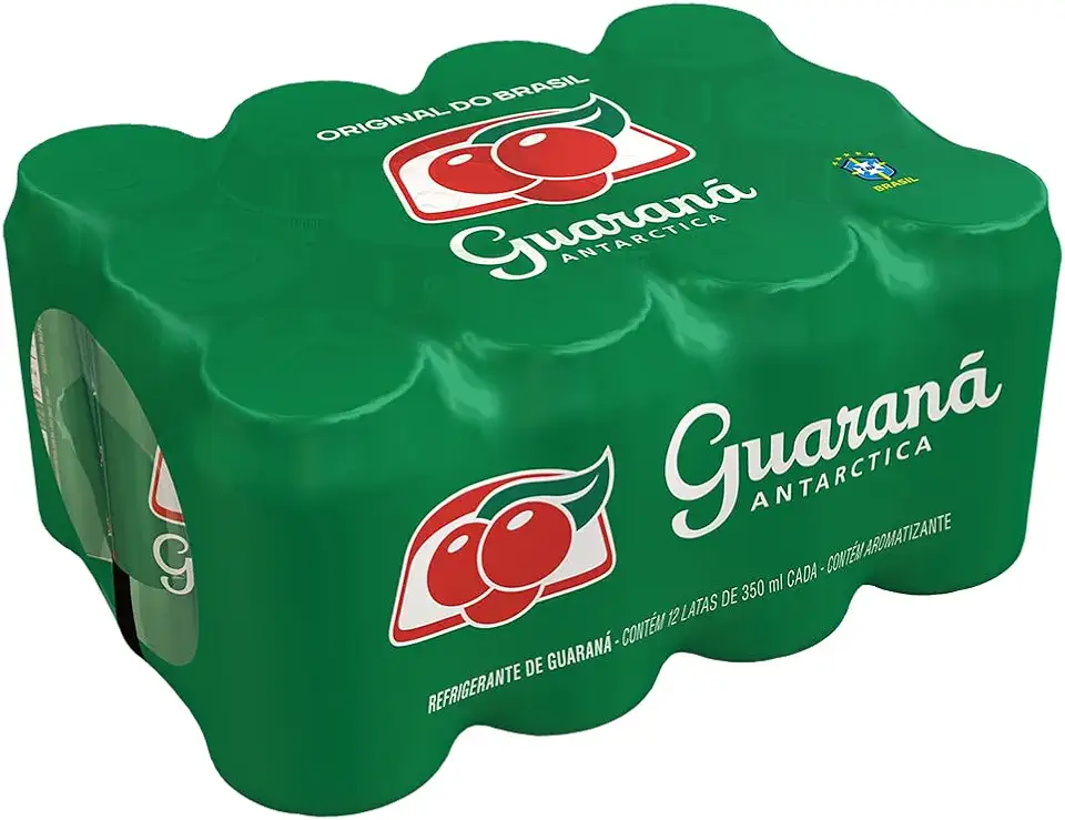 Pack de Refrigerante Guaraná Antarctica Lata 350ml 12 Unidades
