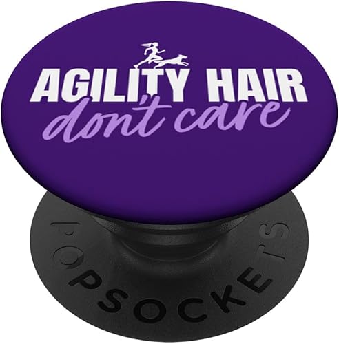 Dog Agility Handler - Dog Agility Hair - Dog Agility PopSockets Standard PopGrip Dog Agility Handler - Dog Agility Hair - Dog Agility PopSockets Standard PopGrip
