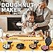 DSP Mini Donut Maker - Non-Stick, Cool Touch Electric Doughnut Machine for Mini Donuts - Perfect for Breakfast, Snacks & Desserts (Black, 7 Donuts)