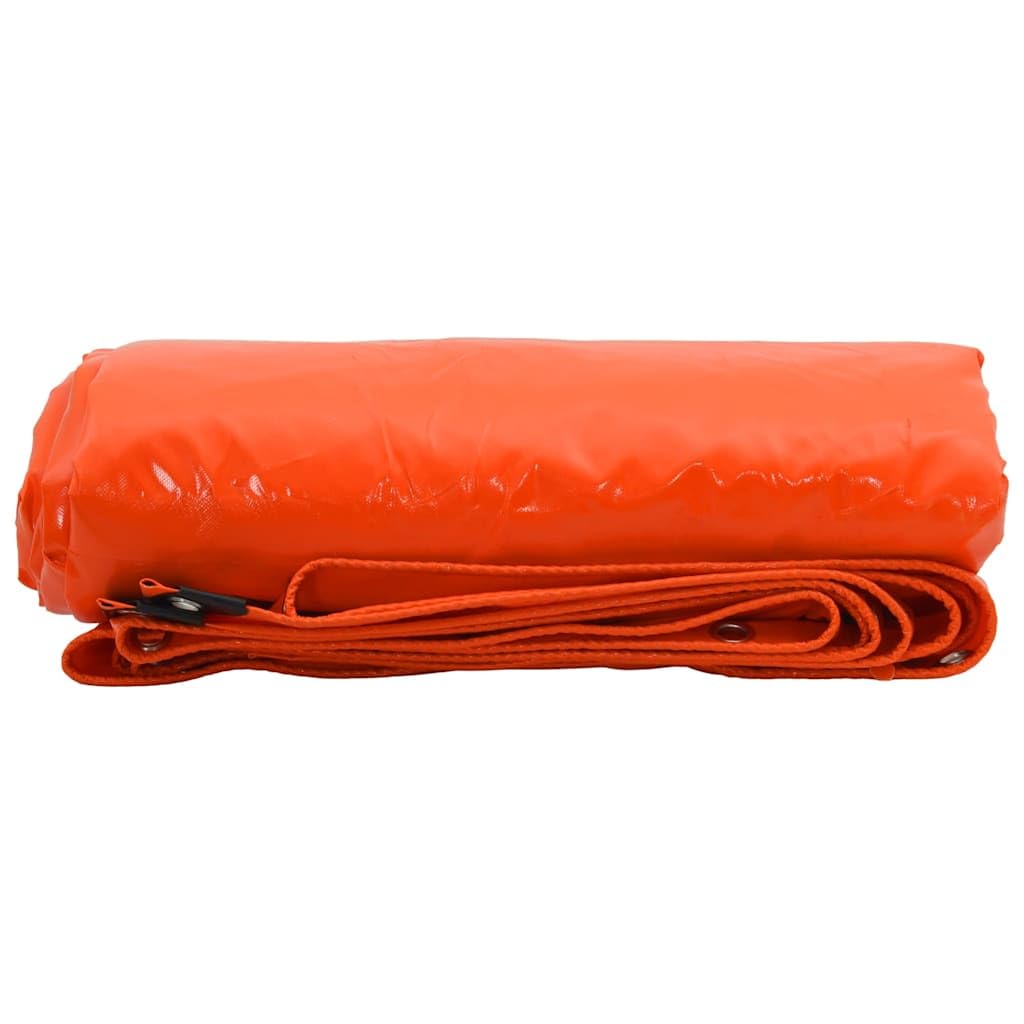 Lona 650g / m² Naranja 3 x 3 m Lona con Recubrimiento de PVC,Lonas Impermeables,6.6kg-42017778