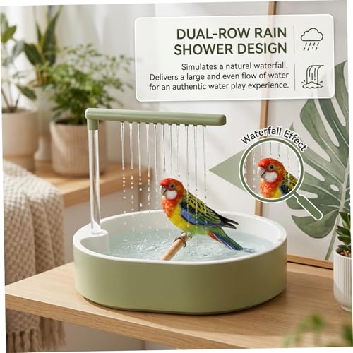 Ducha para loro portátil recargable que soluciona la limpieza del plumaje seco 4
