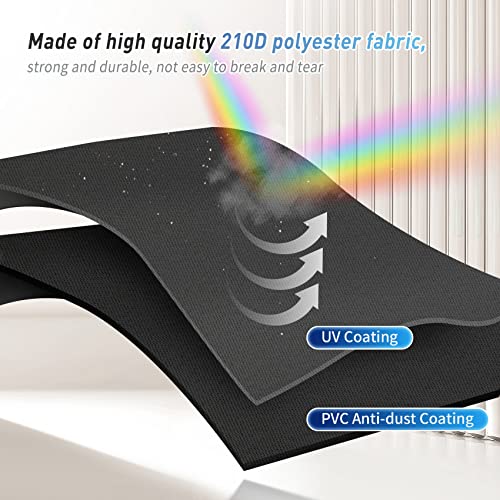 Keilend Piano Keyboard Dust Cover 88 Keys, Electronic Keyboard Cover For Digital Electronic Piano, Piano Keyboard Protective Case With Fixing Clasp, Black #TOP5