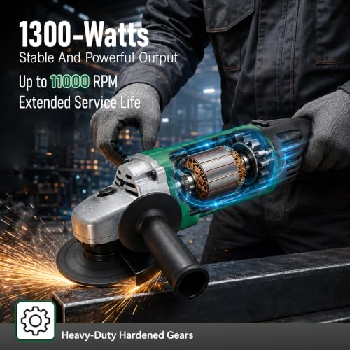 Image of RCG - (RCG-AG-125) 125mm Angle Grinder, Heavy Duty Electric Metal Cutter