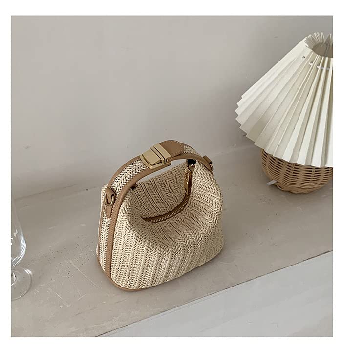 Straw Braided Shoulder Bag,Clutch Straw Bag, Crossbody Bag, Straw Handmade Bag,Woven Purse Summer for Women2