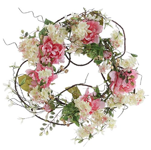 Decorative Peony and Hydrangea Wreath Spring Wreath Summer Wreath