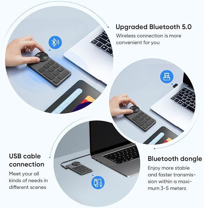 XP-PEN ワイヤレスショートカットリモート ACK05 ACK05 Drawing Shortcut Remote | XPPen US Official Store