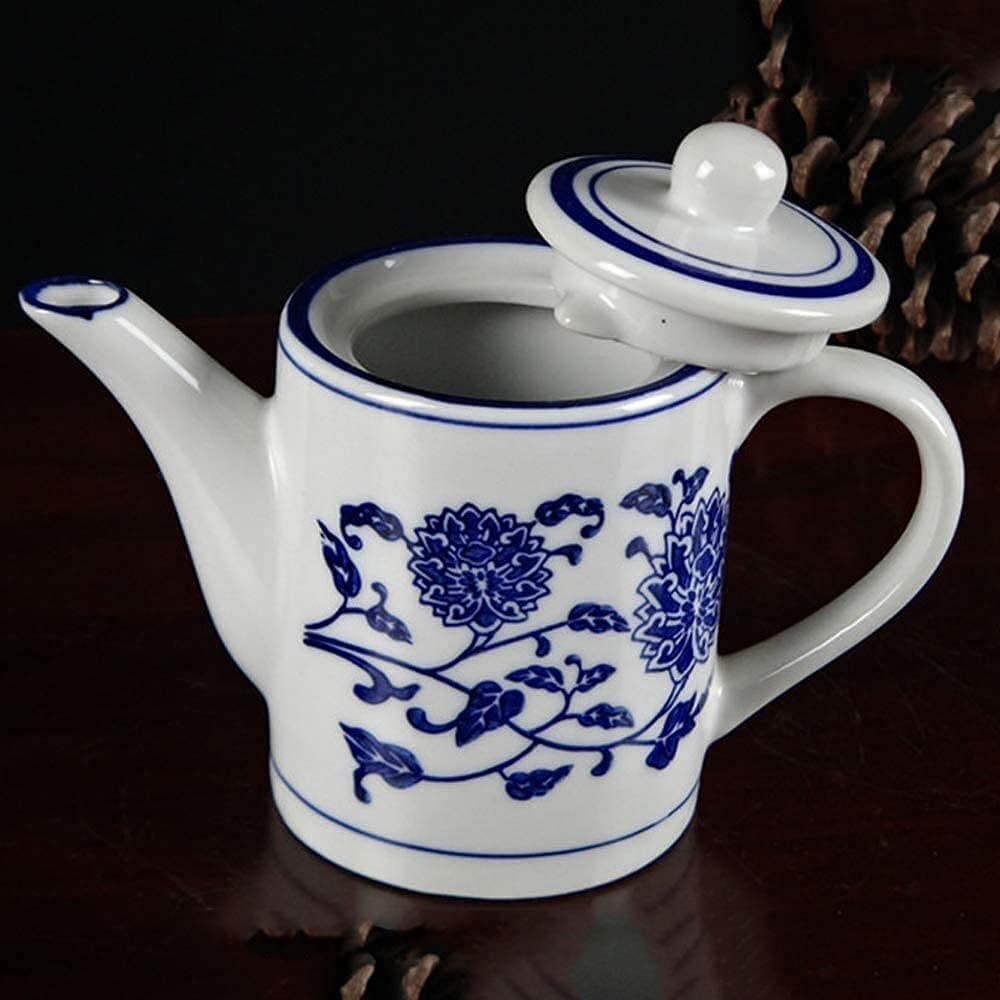 Dispenser per Olio E Aceto, Bottiglia per Olio da 300 Ml, Dispenser per Aceto E Soia in Ceramica Bianca, Dispenser per Condimenti Liquidi da Cucina,
