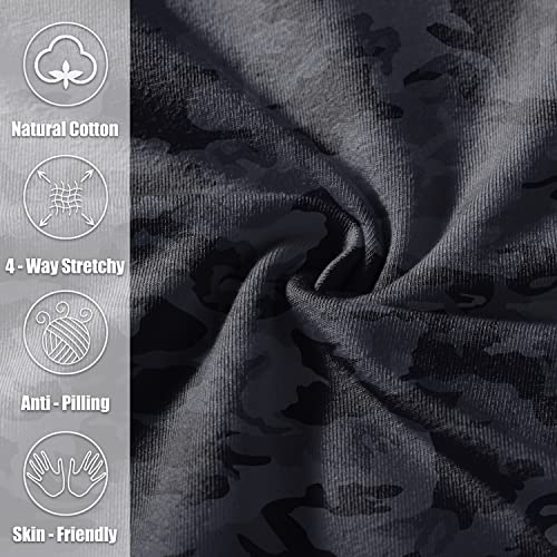 Image of Pudolla Men's Cotton Yoga Sweatpants Athletic Lounge Pants Open Bottom Casual Jersey Pants for Men with Pockets