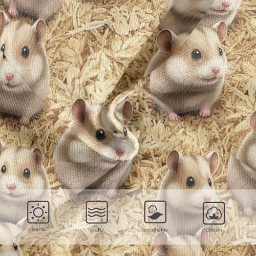 Joisal Cute Beige Hamsters Little Girl Panties Toddlers Underwear Floral Cotton Print Briefs Kids Undies 2t3