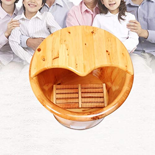 Baño de pies de madera spa bañera de pies miniatura 3