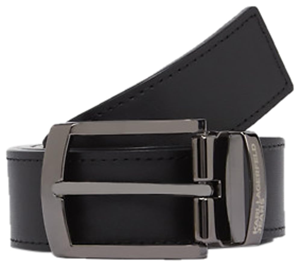 KARL LAGERFELD JEANS Herren Reversible Leather Belt Belt (1er Pack)
