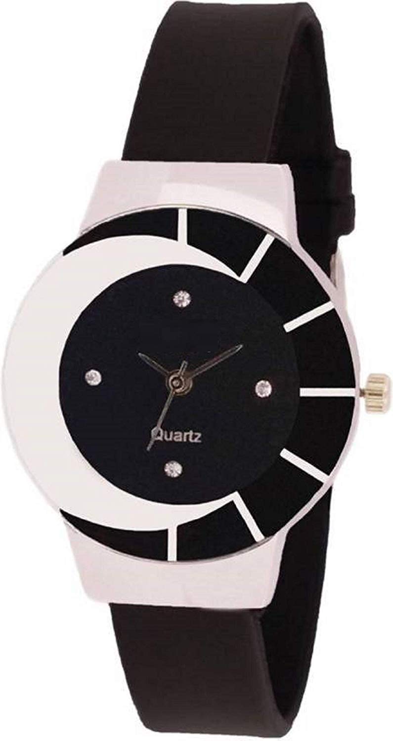 ENDEAVOUR Analogue Quartz Movement PU Black Color Strap Wrist Watch for Girls and Women (B07S1FNCQ2) Amazon Price History, Amazon Price Tracker