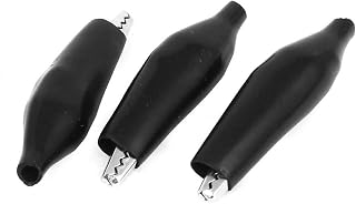 NEW LON0167 3 Pcs Alligator Test Work Clip Battery Clamps Black for Electrical Jumper Wire(3 StÃ¼ck Alligator Work Clip Schwarz fÃ¼r elektrische DrahtbrÃ¼cke