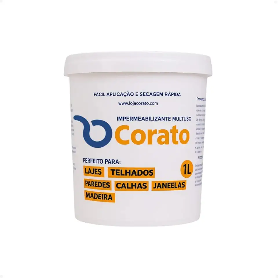 Impermeabilizante Corato 1 Litro Para Lajes Sacadas Pergolados e Telhados