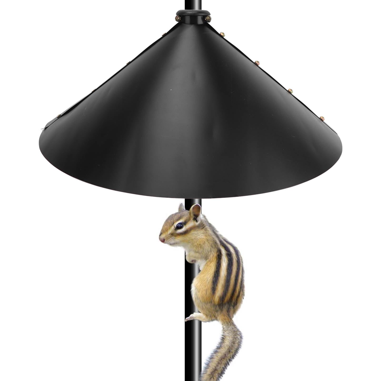 Bird Feeder Squirrel Flapper,PVC Prevents Stealing Bird Feeder Squirrel Baffle Hanging Bird Feeders Food Guard Bird House Guard for Outdoor Shepherd’s Hook(Rod Style)