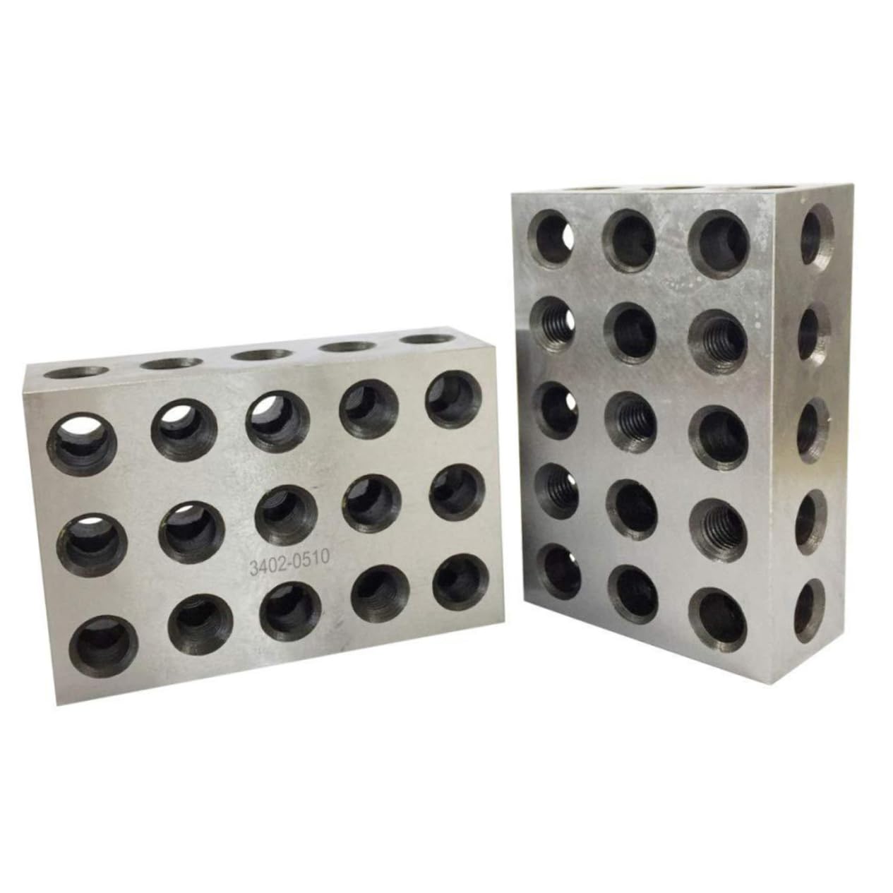 2stücke Präzisionsblock Aus Stahl Für Fräsmaschine Konturblock Parallelunterlage Für Stahlschraubstock Zum Fräsen Und Bohren