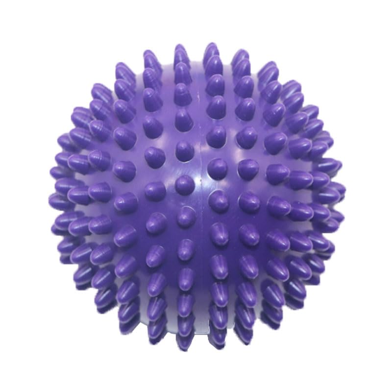 Exercise Balls Soft Pilates Ball - Exercise Core Pelvic Exercise Stability Spiky Soft Massage Ball Trigger Point Reflexology Stress Release Body Spiky Balls Fitness Finger Rel(Size:7.5cm,Color:Purple)