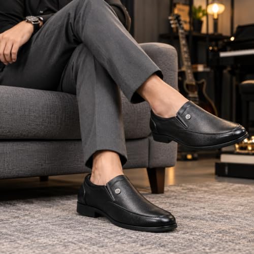 Image of CARLOMAN Genuine Leather Formal Shoes for Men