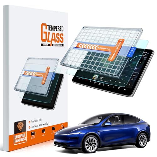 Image of 2026 Tesla Model Y Juniper & Model Y L Screen Protector 16 inch - Refreshed Premium /Performance 16 Inch QHD Touchscreen - 2026 Tesla Y Juniper & 2026 2027 Tesla Y L Accessories [No More Glare & Fingerprint]