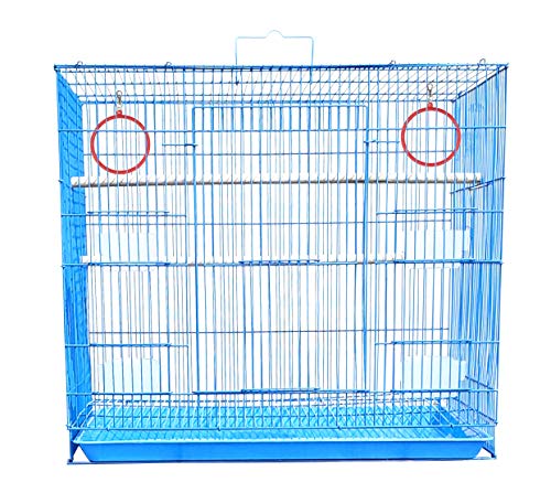 JAINSONS PET PRODUCTS Jainsons 2.5 Feet Bird Cage for Small Birds Blue - Image 4