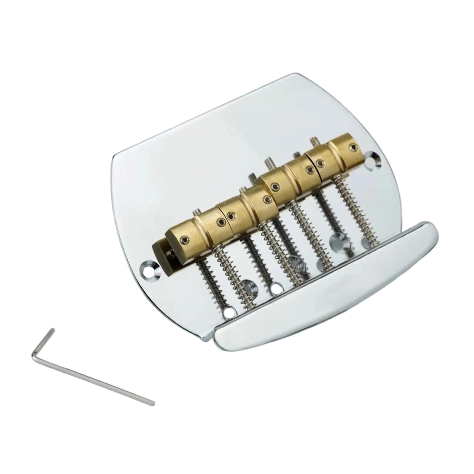Puente Para Bajo De Cuatro/cinco Cuerdas Con Selleta De Latón | Puente de guitarra(4-String CR)