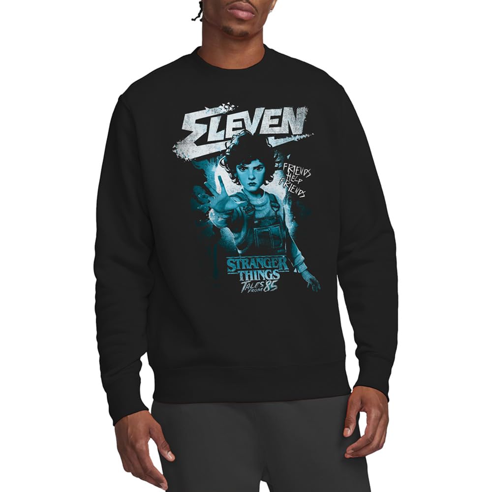 Stranger Things Tales From 85 Eleven Mono Unisex Sweatshirt, Black, Large
