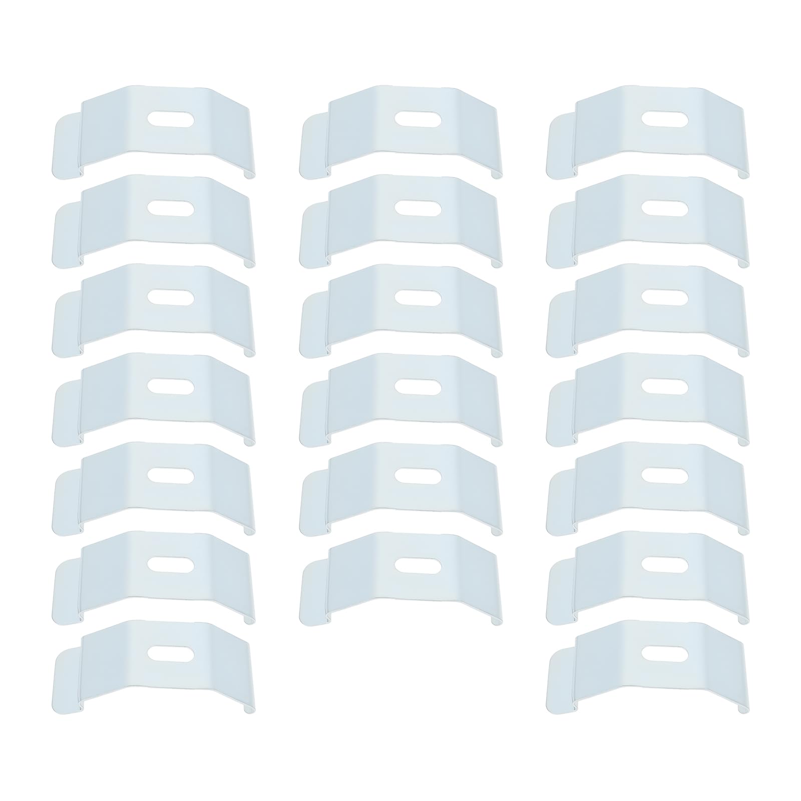 MechPort 20pcs Vertical Blind Top Fix Bracket Clips Compatible with 28 29 30 mm Slimline Headrails, Silver