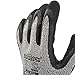 JORESTECH Palm Dipped Nitrile Coated Seamless Knit Work Gloves PPE Hand Protection Blade Cut Resistance Level 5 (Extra Large) Pack of 12,Black, Grey