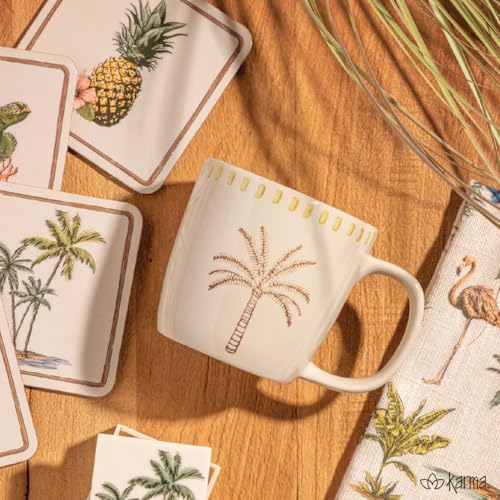 Karma taza de cerámica palm tree 10 oz miniatura 3