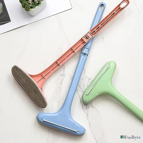 Image of Aider Multifunctional Screen Brush 2-in-1 Mesh Cleaning Brush Wiper with Extended Handle Window Cleaning Brush Net Cleaner Double-Sided Window Cleaner Window Mesh Cleaner (Multicolor) (Pack of 1)
