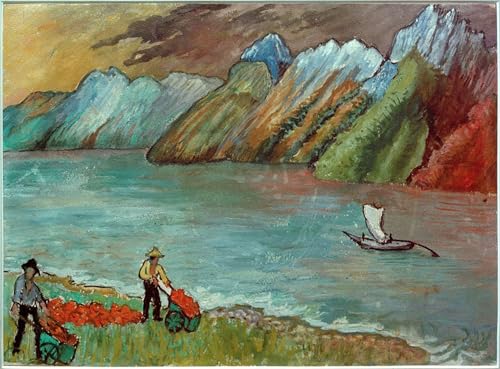 Affiche de arts paysage marin Marianne Von Werefkin, toile coton premium 60x90cm