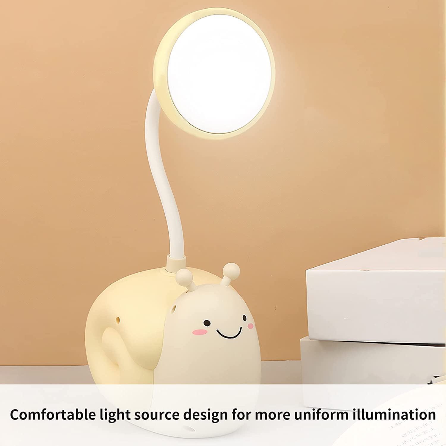 Lampe Bureau Lampe de Bureau Lampe de Lecture Lampe De Bureau De Charge USB Avec Porte-stylo Étudiant Tuyau D'écriture Dortoir Chambre Lampe De Table LED Douce Pour L'étude À Domicile Lampe de Travail