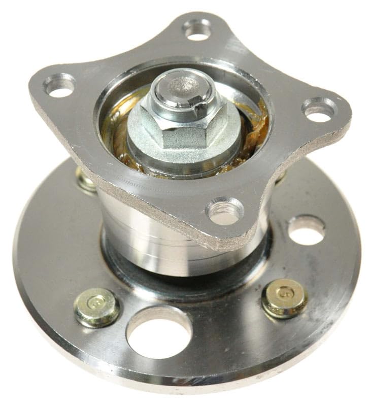 Image of TRQ Rear Left and Right Wheel Bearing and Hub Assembly Set 2 Piece Compatible with 93-02 Toyota Corolla 98-02 Chevrolet Prizm 93-97 Geo Without ABS Brakes Models