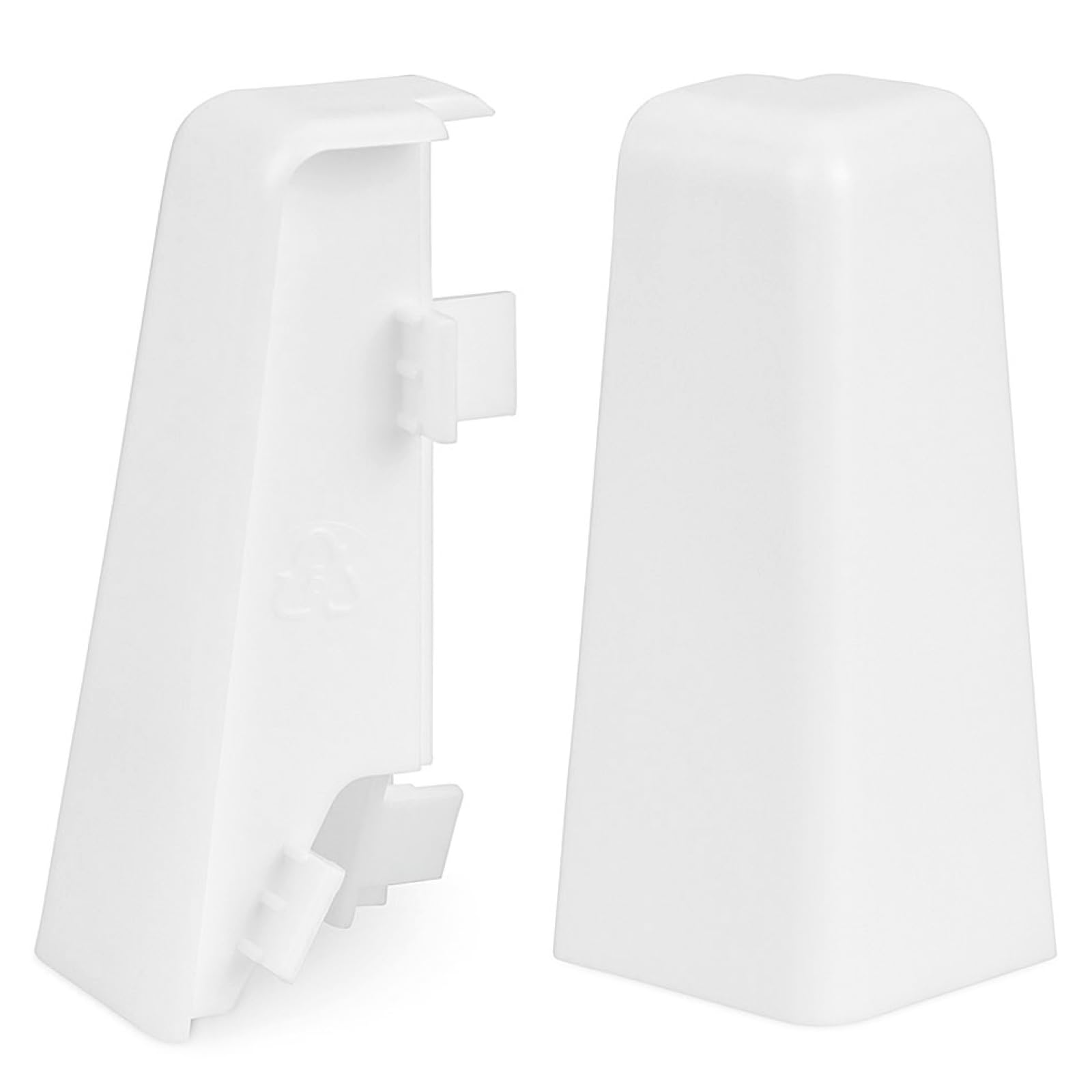 KGM narożniki zewnętrzne do listwy przypodłogowej MEGA-Profil (20x58 mm), białe – wymiary 20x58 mm – ochrona narożników i krawędzi, estetyczne wykończenie – 2 sztuki