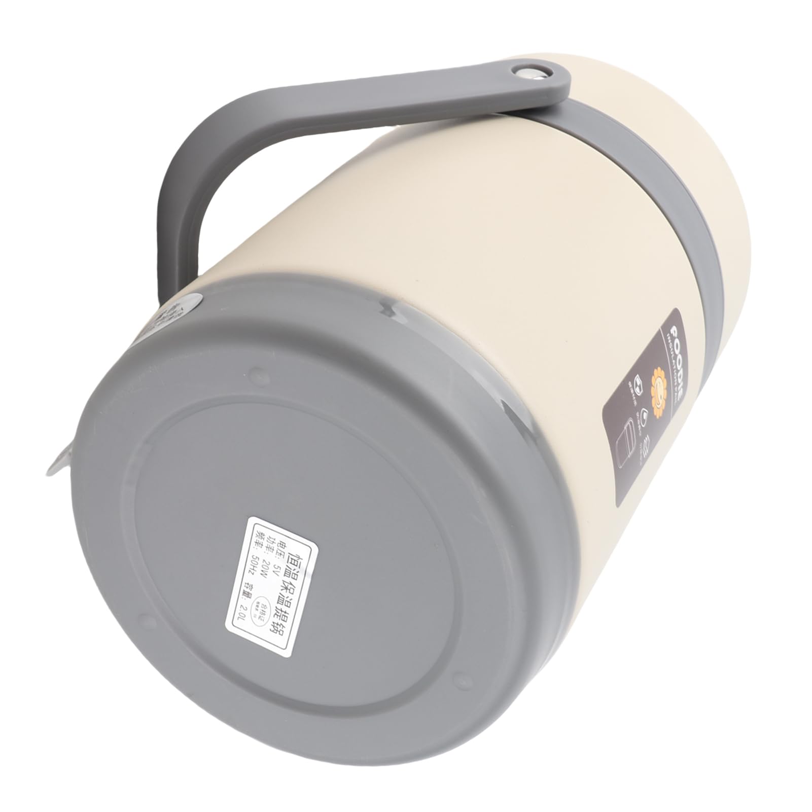 Pssopp Fiambrera Térmica de Acero Inoxidable Contenedor de Almuerzo con Aislamiento de Temperatura Constante para Sopa Caliente Preparación de Comidas de Gachas con Capacidad de 2 (Beige)