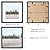 Axeman 12x12 Picture Frame with Mat for 8x8, Solid Oak Wood Square Picture Frame with Tempered Glass, Natural Wooden 12x12 inch Photo Frame for Wall Home Decor Art Photo and Prints, Set of 2, Black