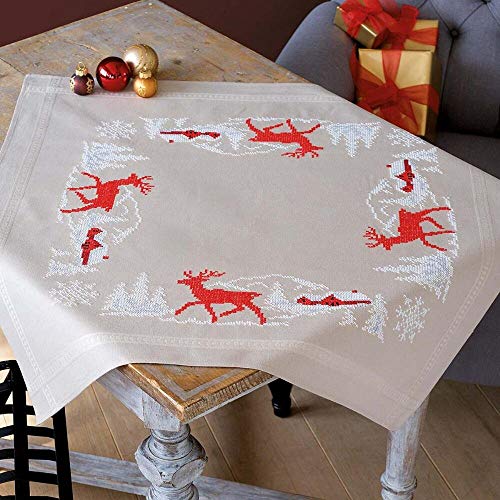 Vervaco Tablecloth Norwegian Winter, Cotton Blend, Assorted, 31 x 6.5 x 37 cm - Image 2