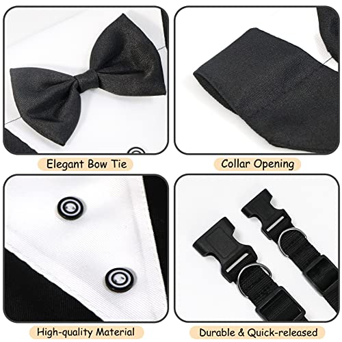 Collar de smoking para perro con corbatín, talla L miniatura 5